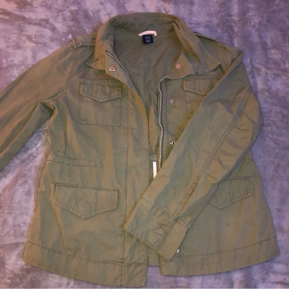 GAP green olive Utility jacket - Picture 1 of 11